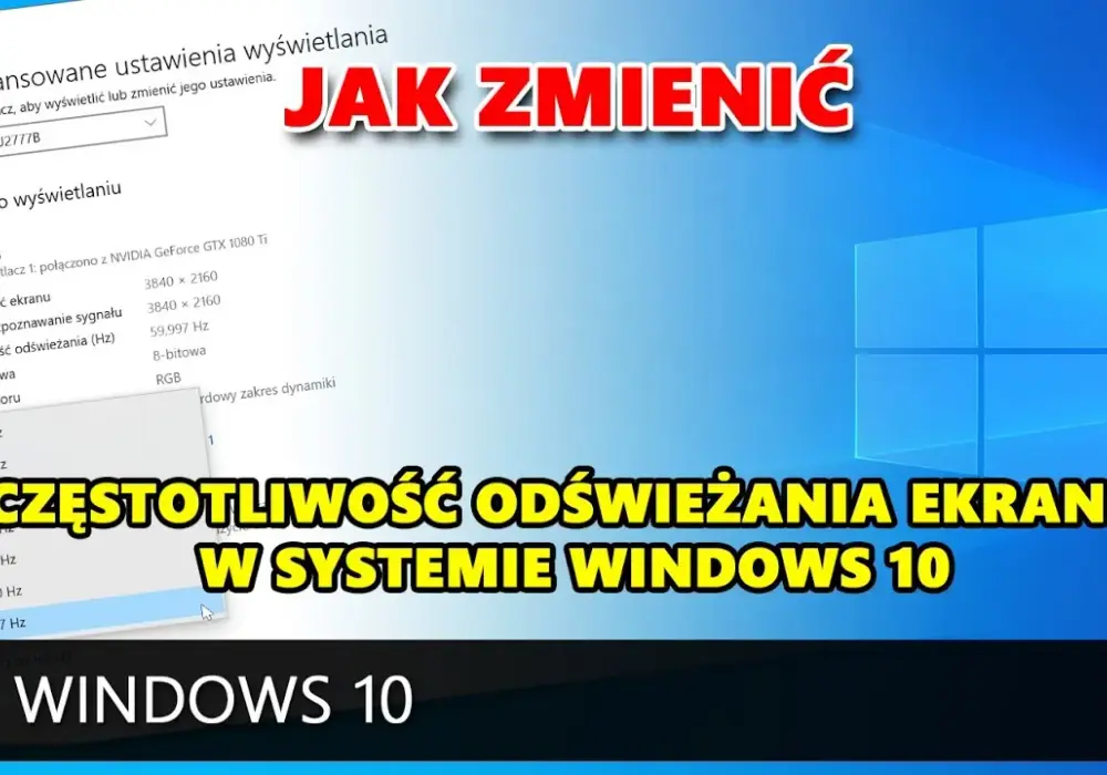 Jak łatwo zwiększyć częstotliwość odświeżania monitora - Prosta porada na płynniejszy obraz