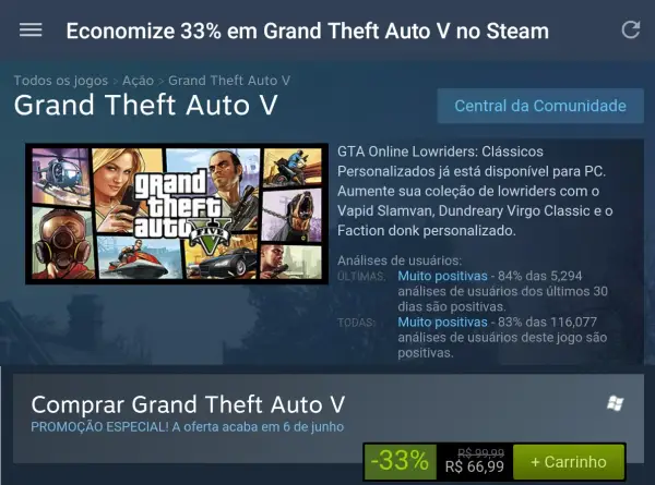 Ile kosztuje GTA 5 na Steam? Sprawdź aktualną cenę i najlepsze oferty!